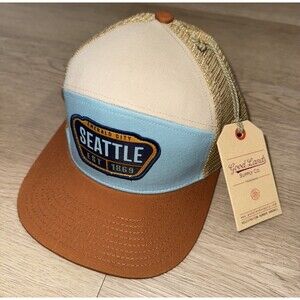Good Land Supply Co Seattle 1869 Trucker Hat OSFA Mesh Adjustable Snapback NWT